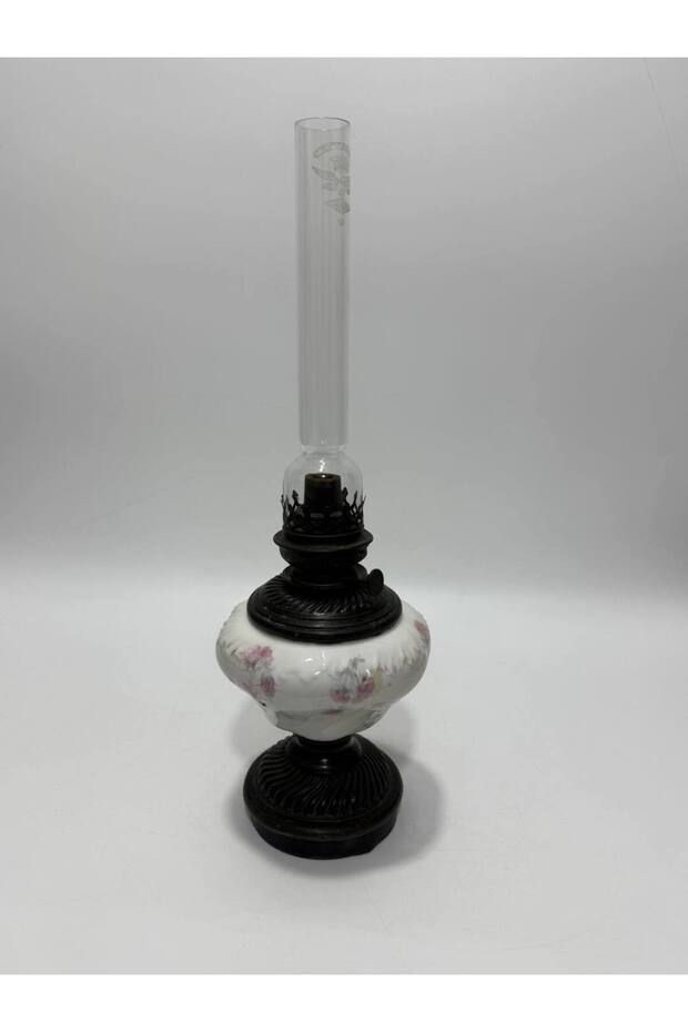 Antique Porcelain Gas Lamp 48cm