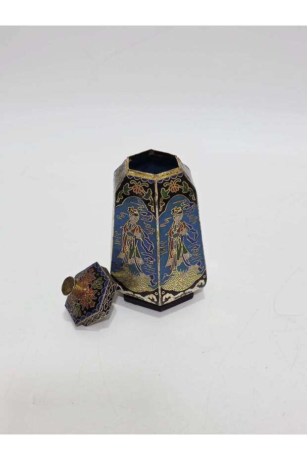 Antique Cloisonne Miniature Box 12,5cm 174
