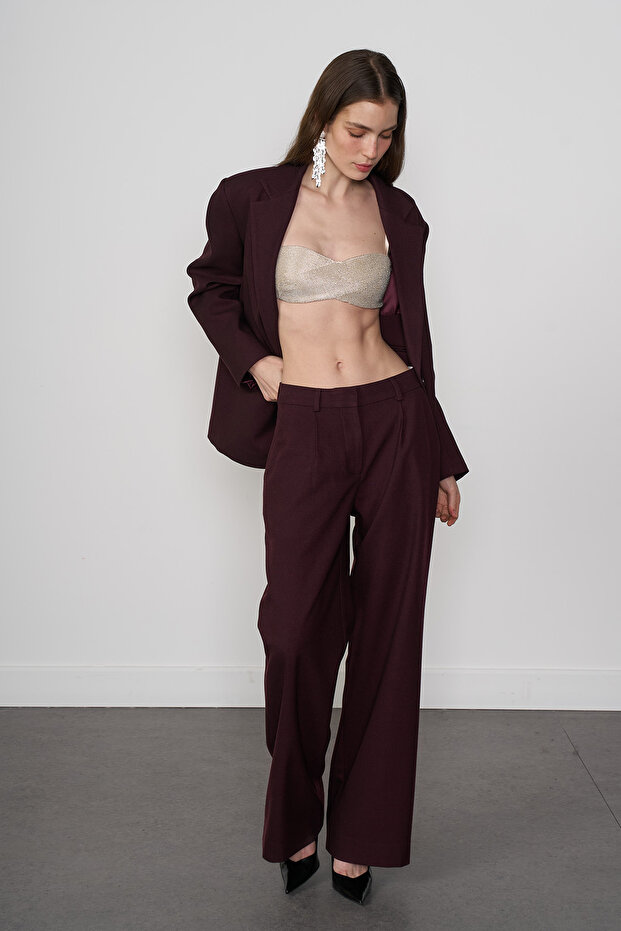 Hand Embroidered Asymmetrical Bra - 2