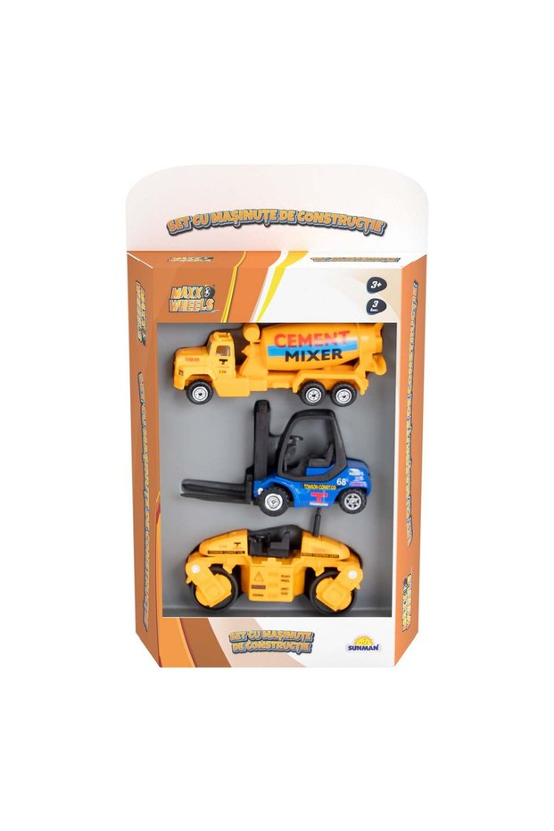 Set 3 masinute de constructie,