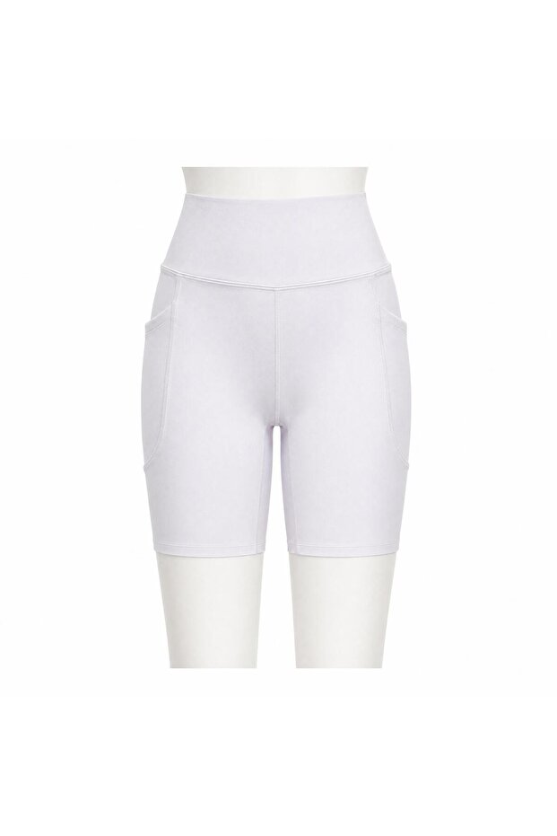 White Shorts with Pockets - 1