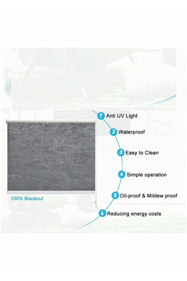 Different Size Blackout Roller Blind - 2
