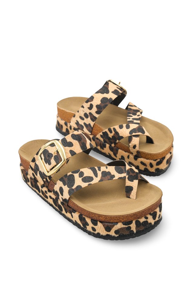Larissa Pia Women's Flip Flops 0012703 Leopard