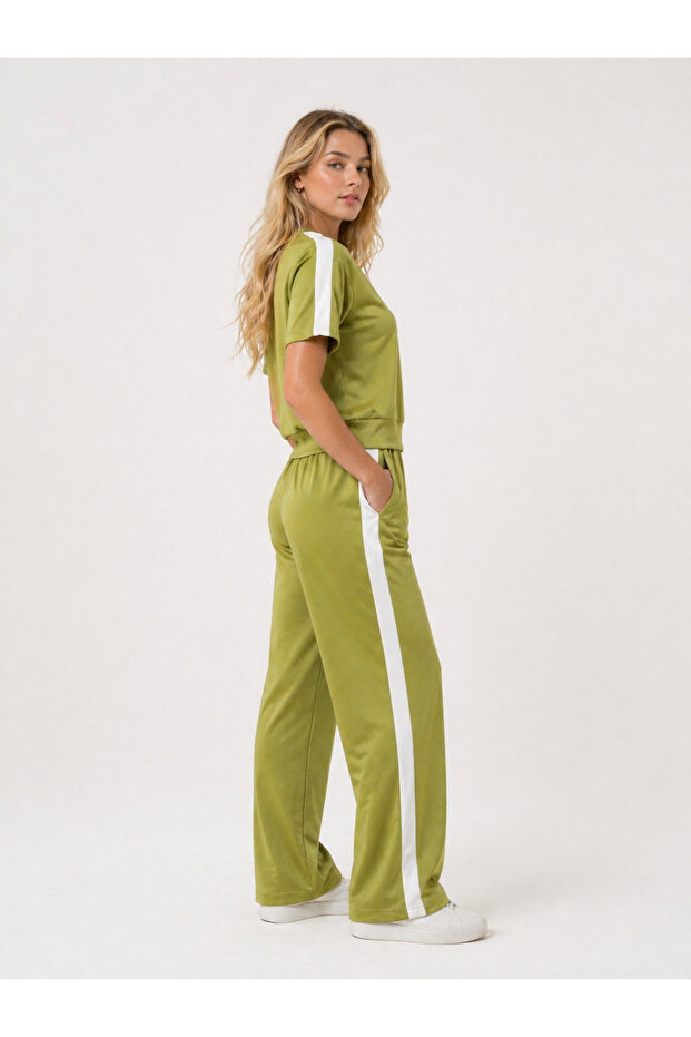 Women's Striped Detail Modal Suit