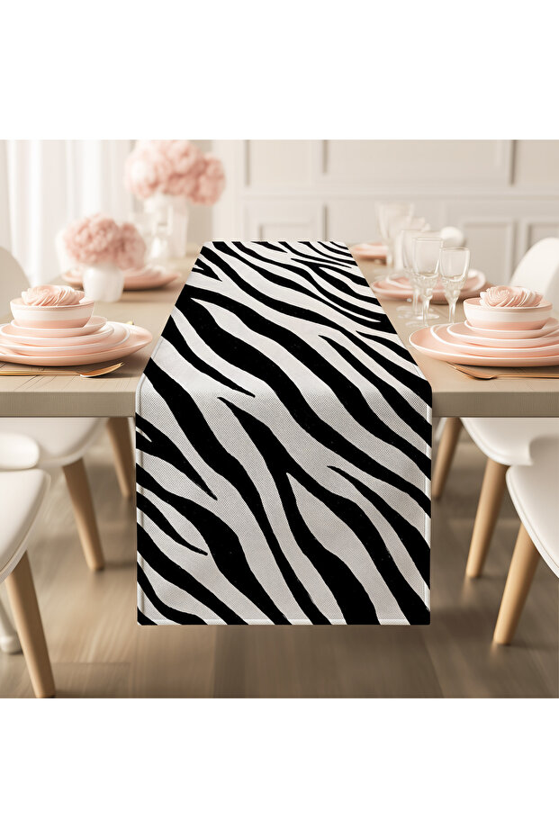 Modern Design Colorful Zebra Pattern Runner M89