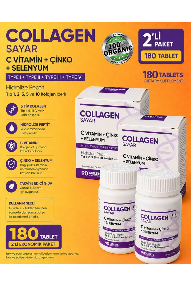 Sayar Collagen (2 Boxes of 180 Tablets)