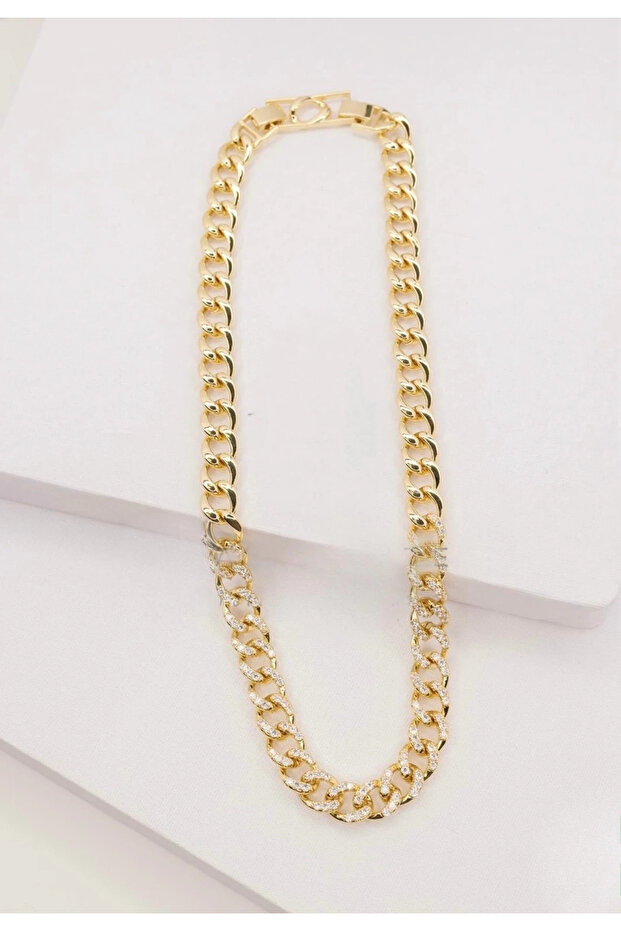 Chain Zircon Stone Necklace