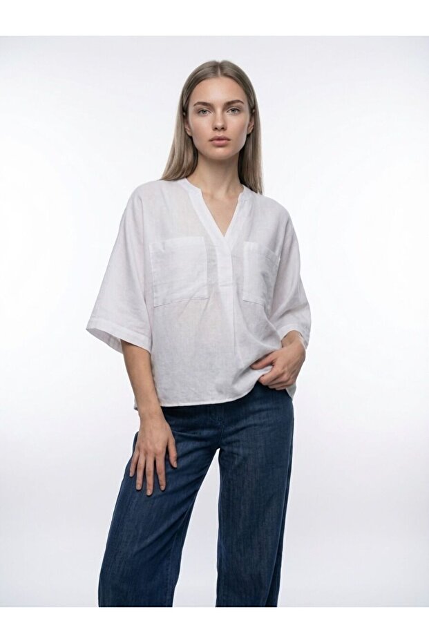 Loose Fit Women's Shirt Sleeve