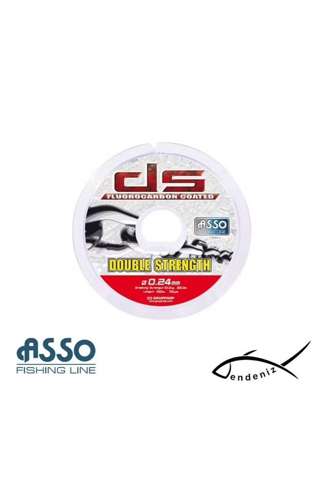 Double Strength 200m Fluorocarbon Coated Fishing Line