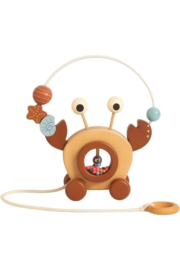 Wooden Pull-Along Crab Walker