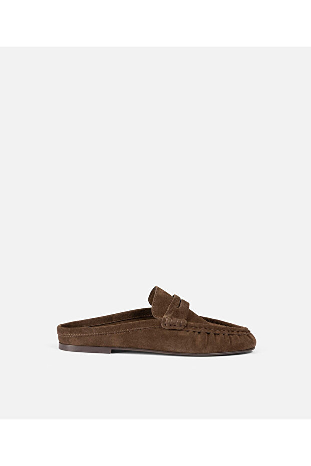Masked Open-Back Leather Loafer