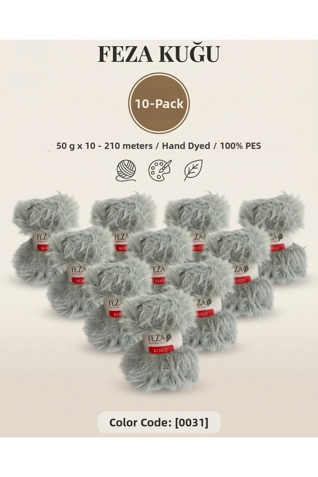 Swan Hand Painting Knitting Yarn 50 Gr – 210 m – Pack of 10 – 100% Pes Soft Textured Hand Knitting Yarn