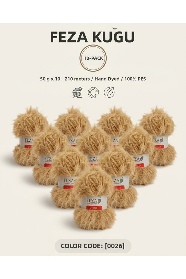 Swan Hand Painting Knitting Yarn 50 Gr – 210 m – Pack of 10 – 100% Pes Soft Textured Hand Knitting Yarn