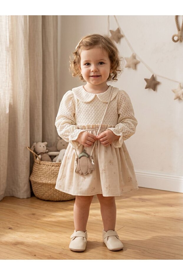 Floral Bag Muslin Dress