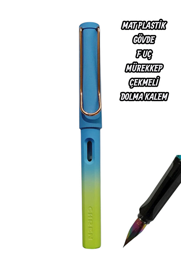 0.36 mm Ef Nib Fountain Pen Ink Pull-Out Matte Plastic Body