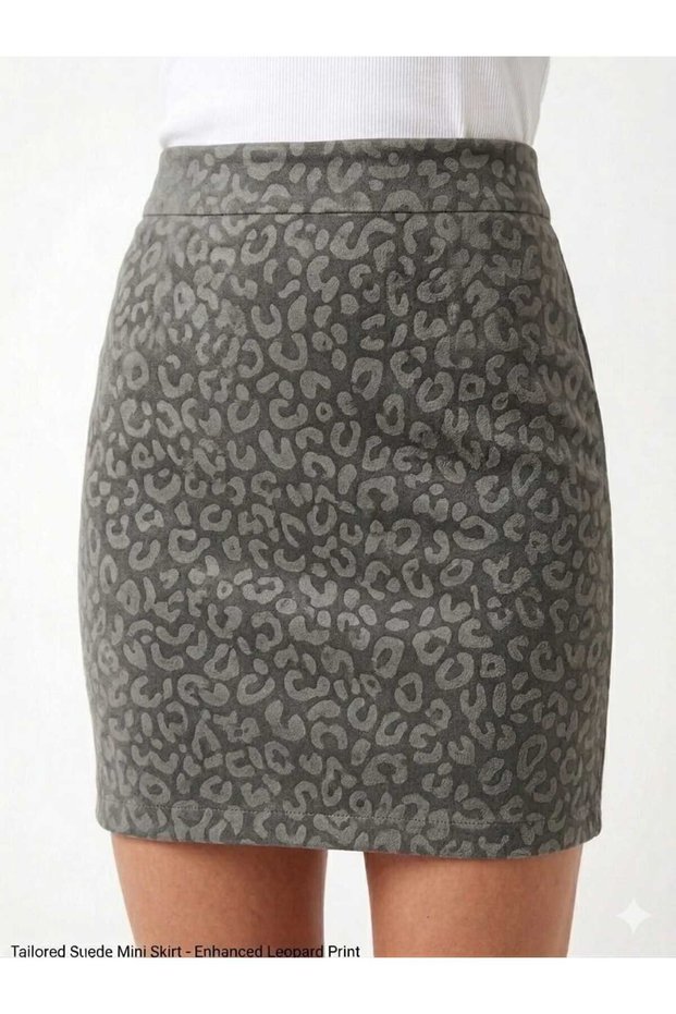 Lycra Waist Elasticated Scuba Fabric Gray Color Mini Skirt Product Length 45 cm