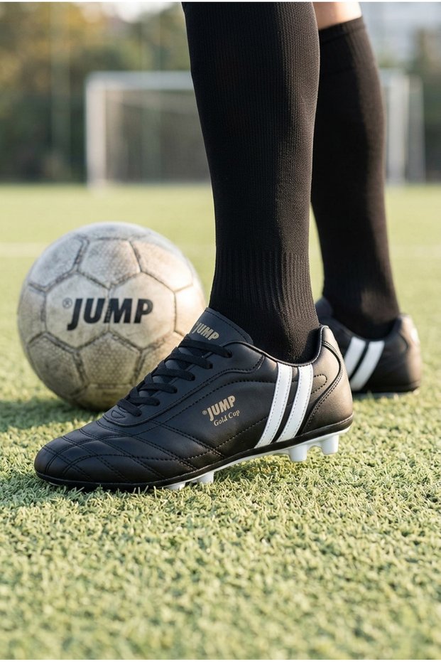 13256g Women's Men's Children's Sports Football Shoes Black