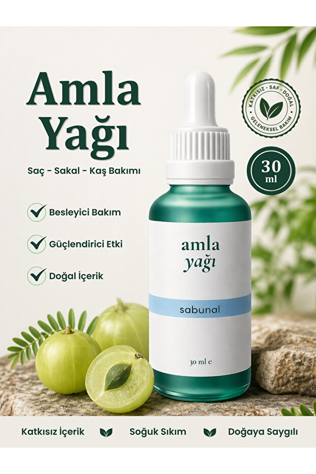 Amla Oil 30 ml - Natural Hair and Beard Cold Pressed Care Oil