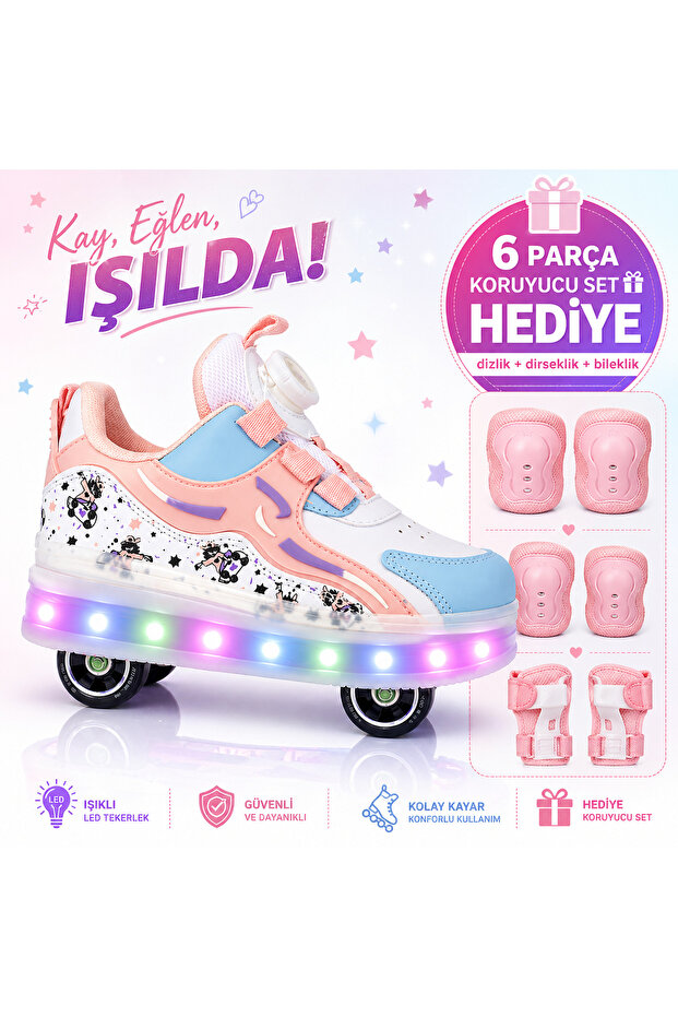 sepona PATENLi AYAKKABI PATENLİ IŞIKLI SPOR AYAKKABI KAYKAY