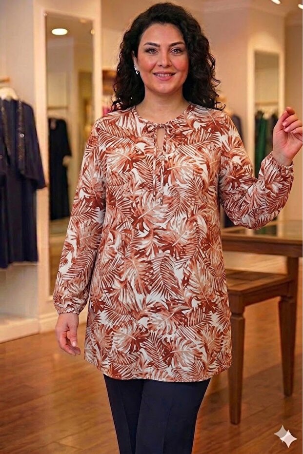 Plus Size Women's Summer Viscose Tunic