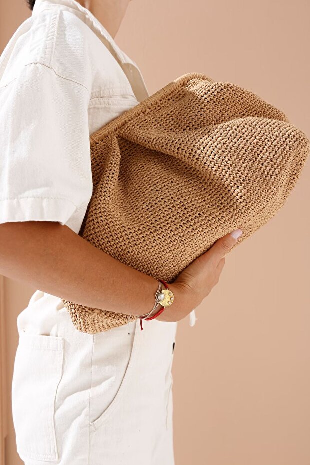 Straw Knitted Handbag - Scholarship and Handmade Handmade