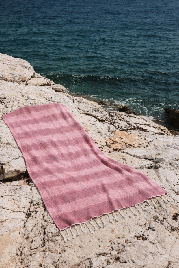 Aleda %100 Pamuk Peştemal Pembe 90x170