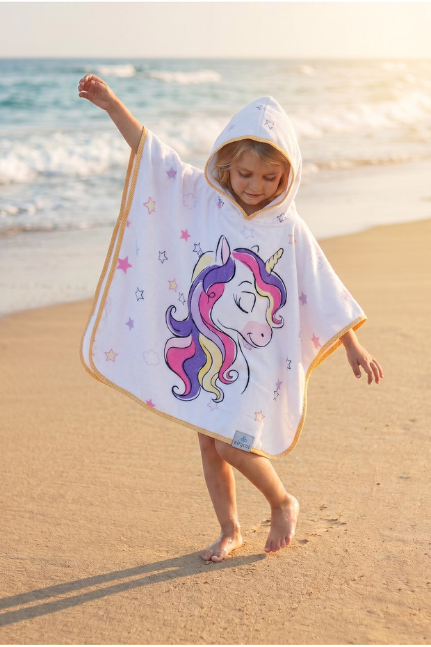 Çocuk Panço Havlu Unicorn