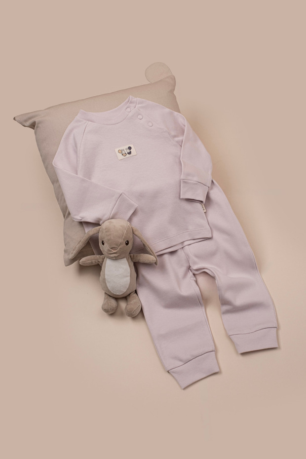 Double Set Girl Boy Baby Children Embroidered Pajama Set