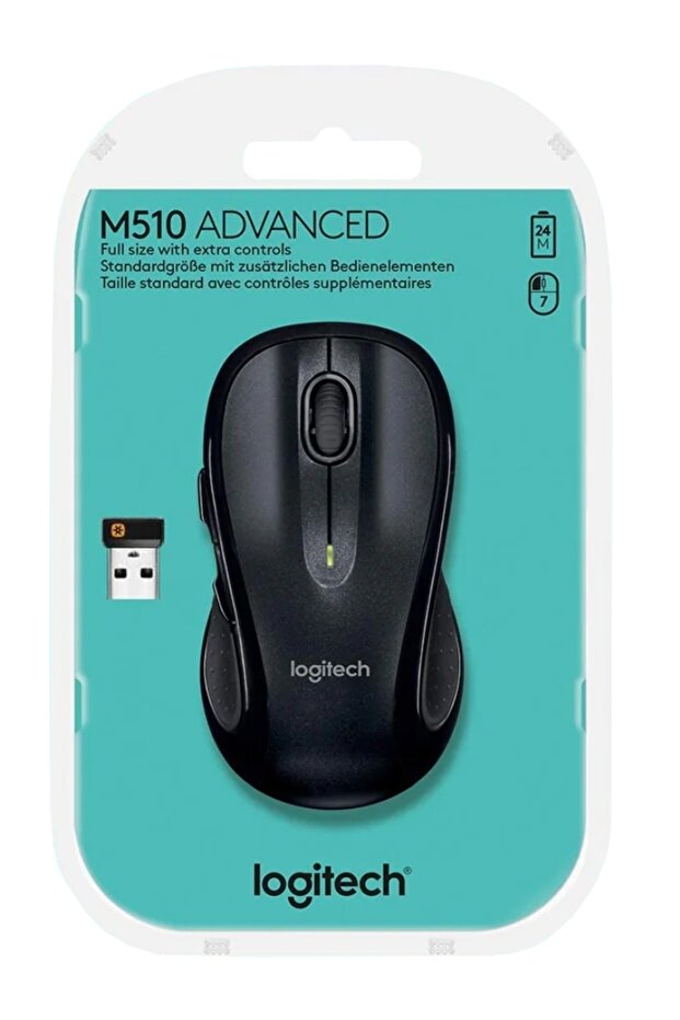 Mouse M510 Black - 2