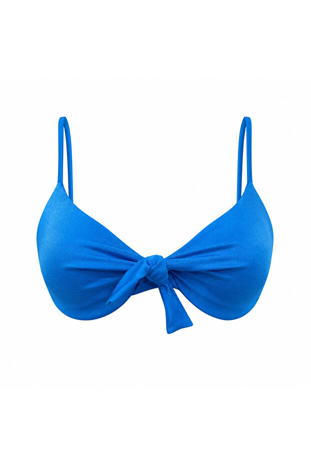 COBALT Önden Bağlamalı Telli Bikini Üstü