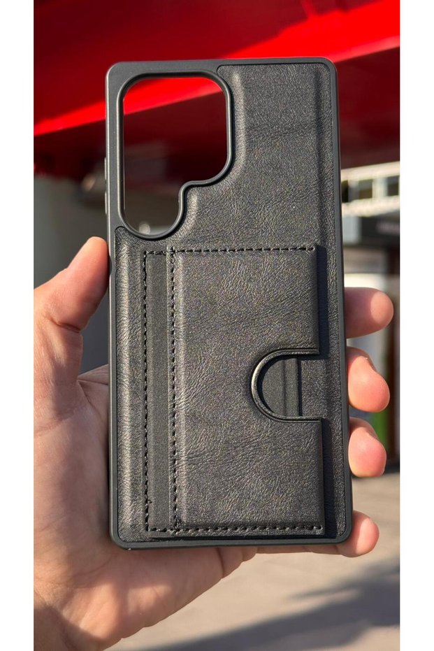 Galaxy S25 Ultra Velvet Card Holder Stand Case