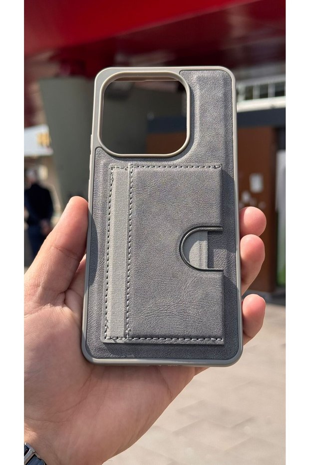 Redmi Note 14 Velvet Card Holder Stand Case