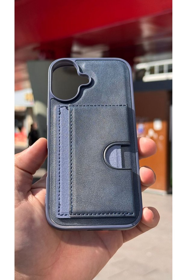iPhone 17 Case with Velvet Card Holder and Stand