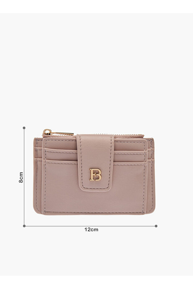 Solid Card Holder with Zip Closure - 2