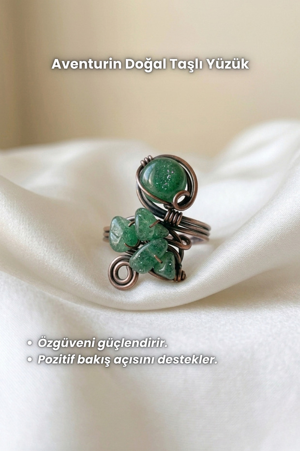 Natural Stone Fairyland Ring (Adjustable) Pink Quartz Amethyst Opalite Aventurine Lapis Lazuli