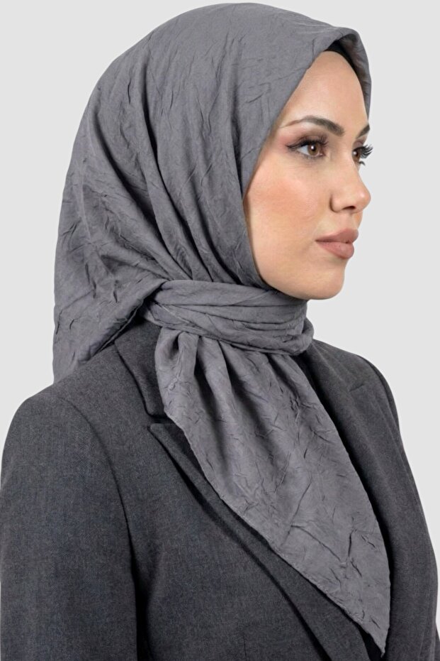 Women's Gray Deluxe Bamboo Crush Scarf