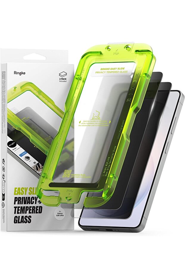 Easy Slide Privacy for Samsung Galaxy S26 Ultra Screen Protector with Installation Tool [2 Pa