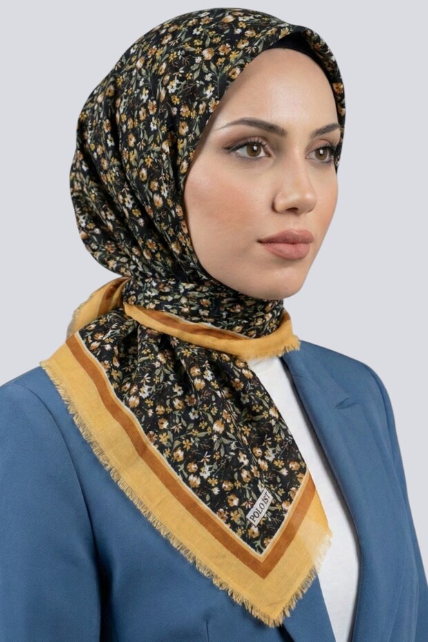 Women's Floral Flared Scarf 6508