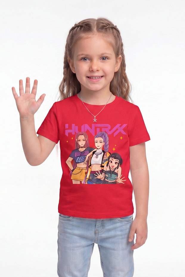 Printed Short Sleeve T-Shirt for Girls B22