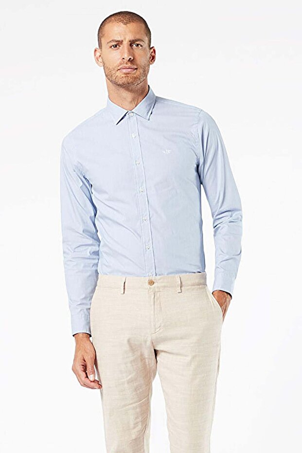 REFINED POPLIN EOE DELFT Erkek Yeşil T-Shirt - 28836 - 3