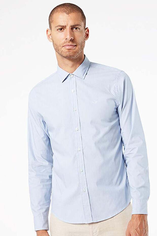 REFINED POPLIN EOE DELFT Erkek Yeşil T-Shirt - 28836 - 1