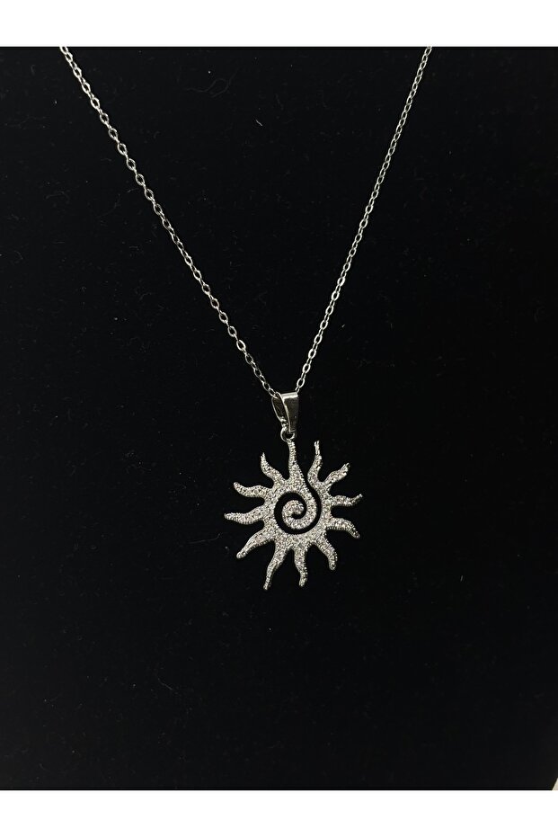 Zircon Stone Sun Necklace