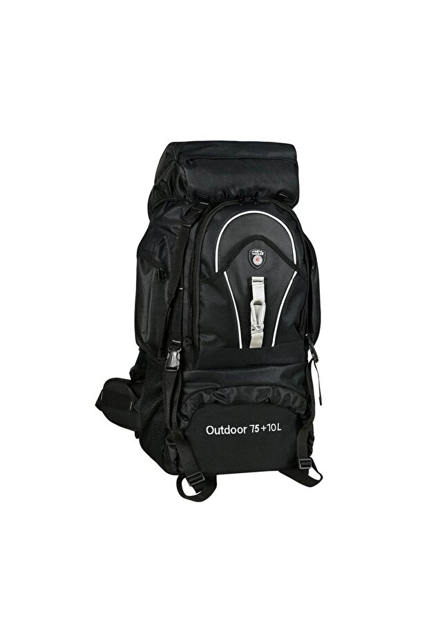 Cakard Black 75+10 Liter Mountaineer Outdoor Backpack
