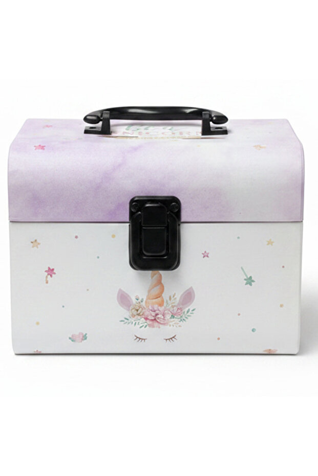 Elegant Lavender Ombre Unicorn Design Cardboard Gift Box 18×14 cm