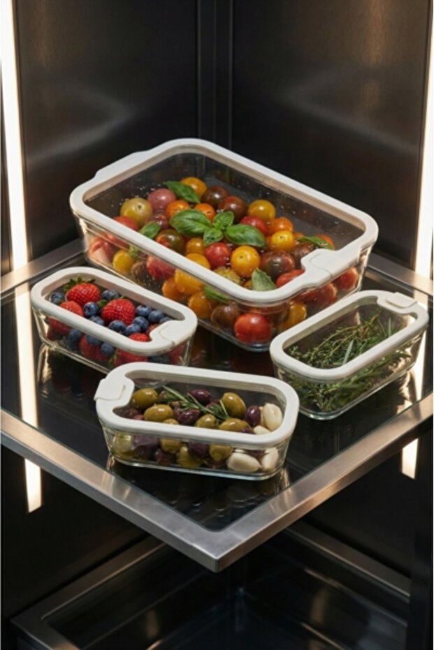 Livia Set of 4 Glass Storage Containers