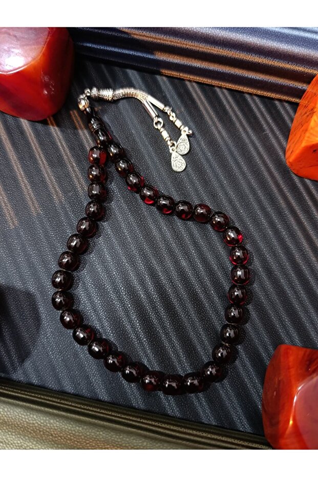 Cubberry Crystal Prayer Beads Burgundy Color
