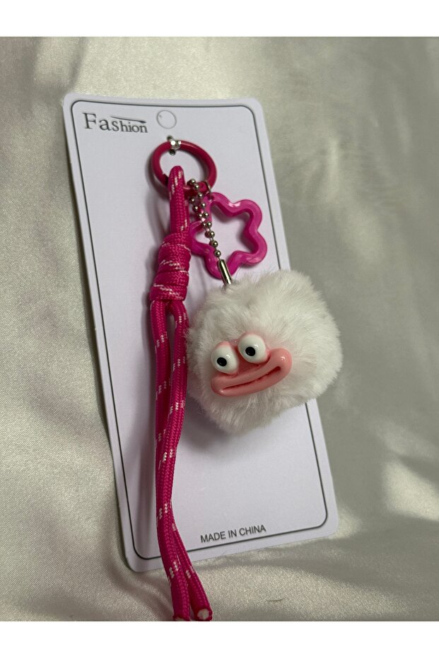 Pofuduk Funny Face Keychain Bag Charm