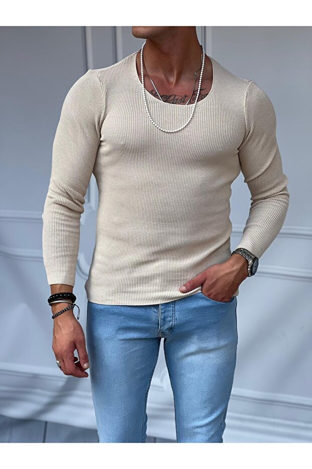 Thin Honeycomb Knitted Sweater