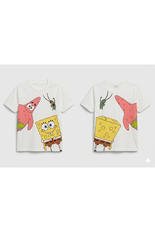 Unisex Oversize T-Shirt Patrick Printed 100% Cotton T-Shirt Comfortable Fit