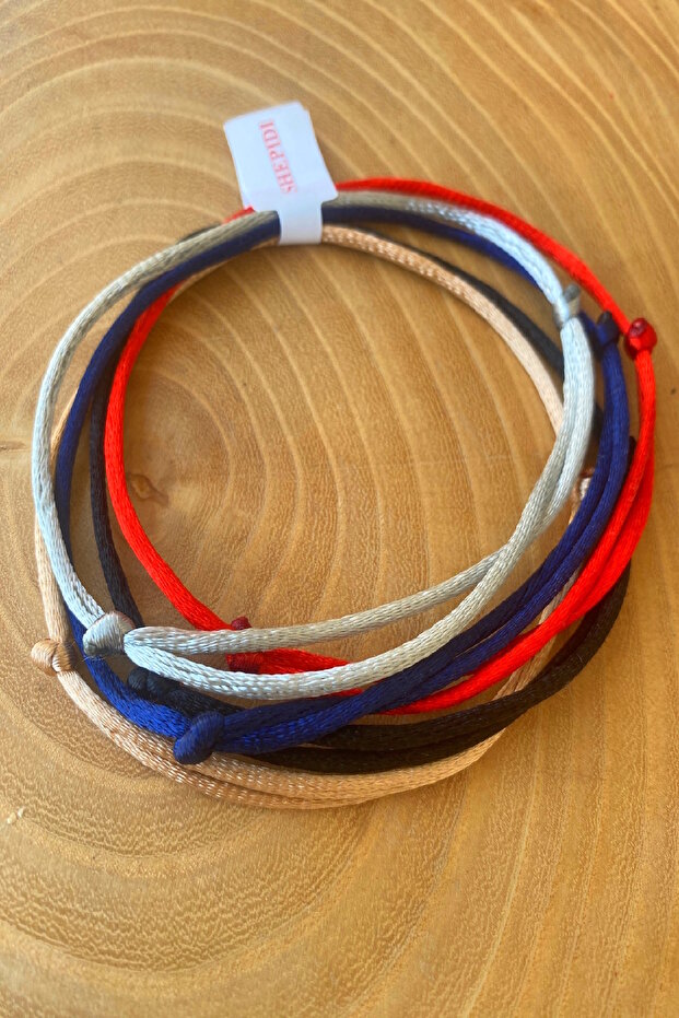 5-Piece Adjustable Rope Anklet - 2